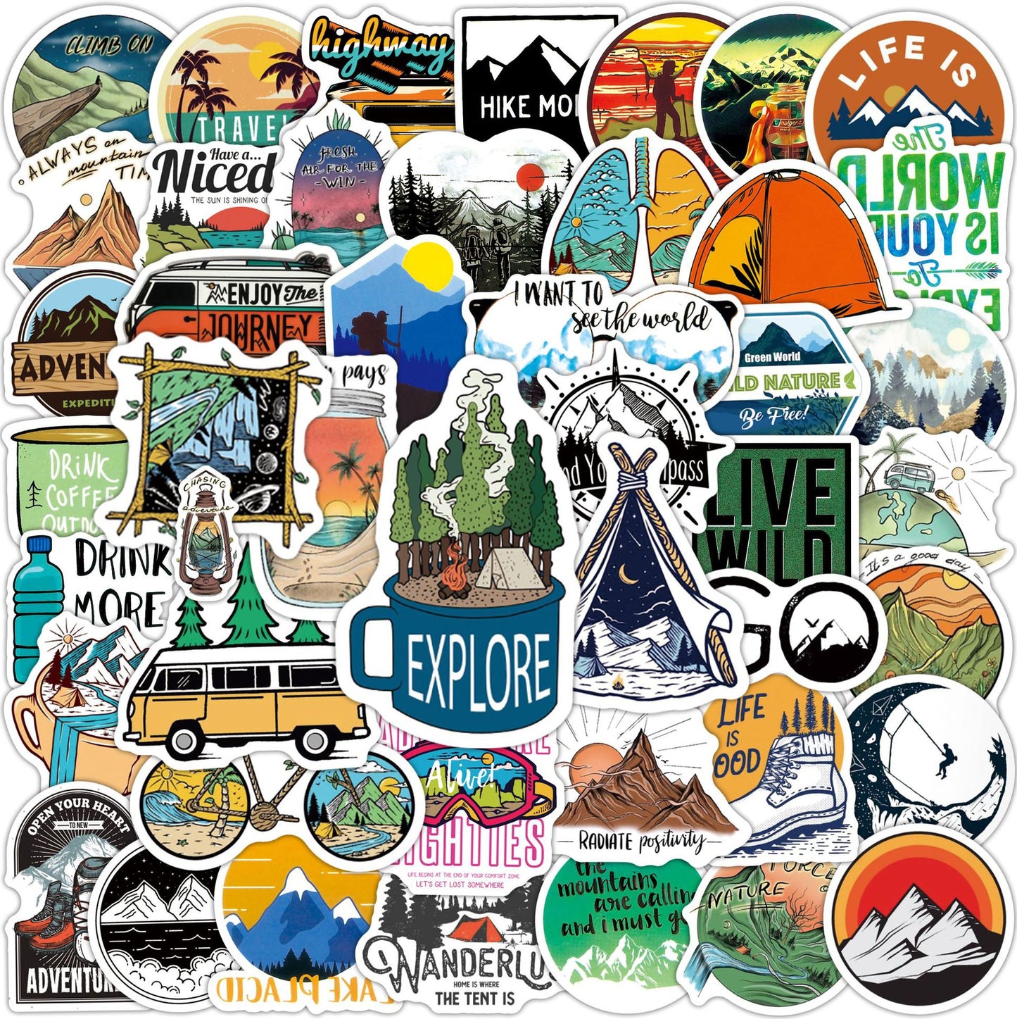 Exit Glacier Adventure Sticker Pack