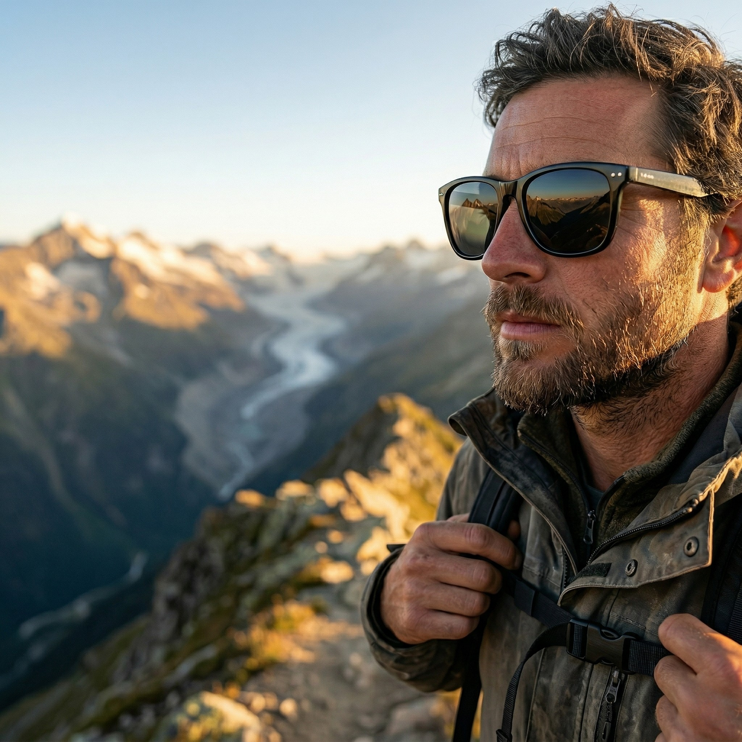Exit Glacier Clear Ridge Polarized Sunglasses