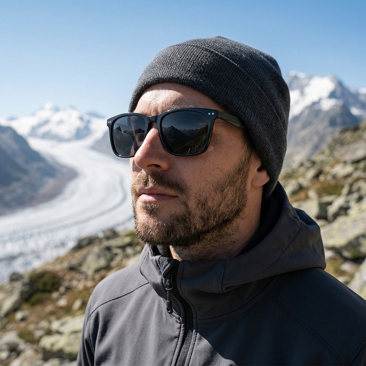 Exit Glacier Clear Ridge Polarized Sunglasses