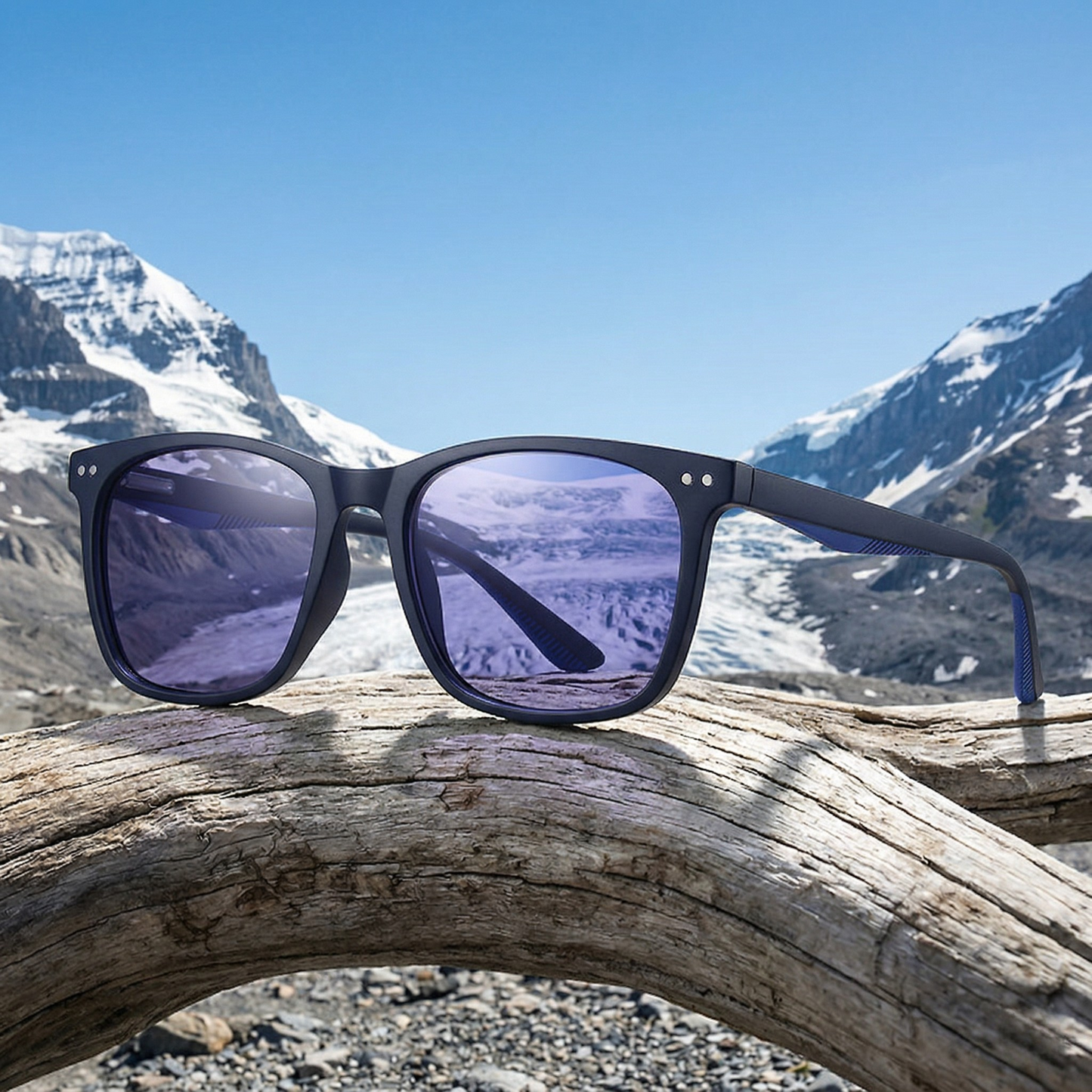 Exit Glacier Clear Ridge Polarized Sunglasses