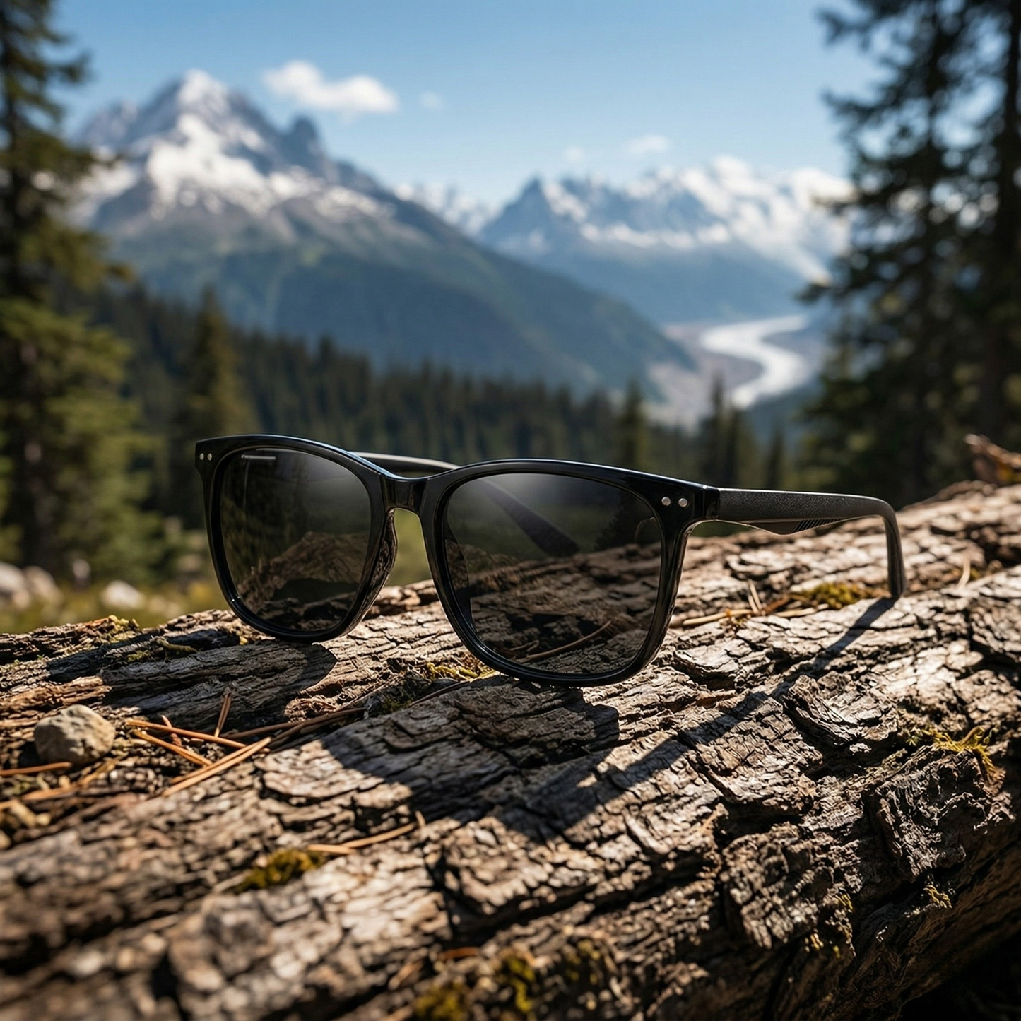 Exit Glacier Clear Ridge Polarized Sunglasses